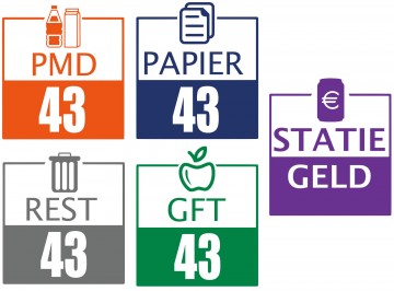 Containerstickers kleur